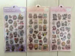 ラブブ　キャラクター水シール3点セット　ボンボンドロップシール