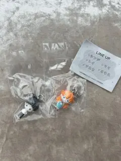 エヴァンゲリオン　めじるしアクセサリー　シンジ　アスカ　2個セット