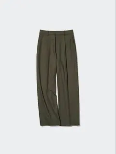 UNIQLO タックワイドパンツ オリーブ