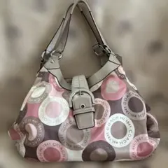 COACH 円形パターン ハンドバッグ