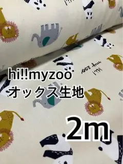 2m hi!! myzoo オックス生地　ベージュ　ハギレ　生地