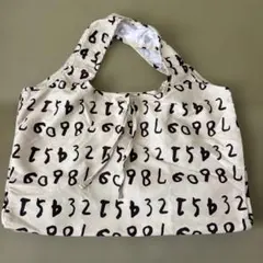 MARKEY'S エコバッグ 数字柄 アイボリーのサムネイル