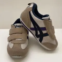 asics SUKU2 アイダホ BABY 4【14.5㎝】　ベージュ・ネイビー