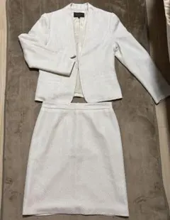 SOUP 白 13号　セレモニースーツ　セットアップ　入学式　入園式　プチコート