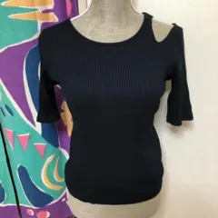 アズールバイマウジー　リブカットソー