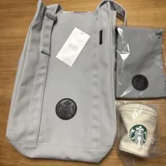 スターバックス　福袋　2026 トートバッグ サコッシュ　カップポーチ