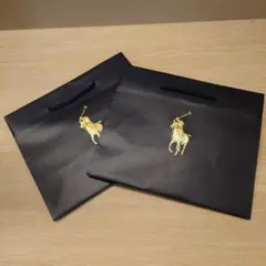 Ralph Lauren ショップ袋 2枚セット 黒