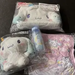 シナモンロール　サンリオくじ　ぬいぐるみ　クッション　ラストワン