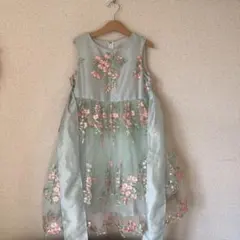 キャサリンコテージ 130cm CC0596 花刺繍チュールレースドレス