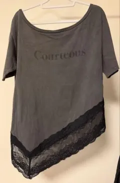 美品 EMODA ルーズネックTシャツ