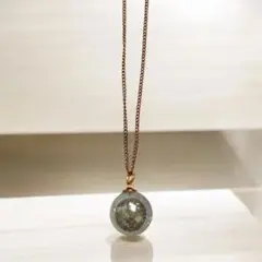宇宙を閉じ込めた　クラック丸玉チャーム　ペンダント