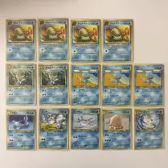 ポケモンカード 旧裏 初期　オムナイト オムスターウパー　マリル　アリゲイツ