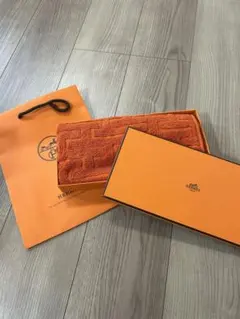 エルメス HERMES シルクハンカチ オレンジ - メルカリ