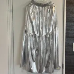 ラコレ　ロングスカート　M シルバー