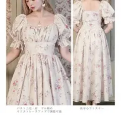 タグ付き しまむら×misaコラボワンピース アイボリー ホワイト系 姫