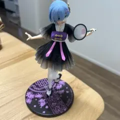 レム フィギュア 扇子付き 和風
