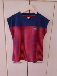St.Christopher テニスウェア Tシャツ ネイビー レッド L