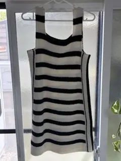 ZARA ボーダー ニットワンピース XS