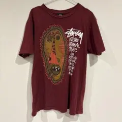 Stussy バーガンディ M Tシャツ