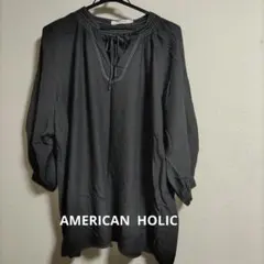 AMERICAN HOLIC 黒の長袖チュニック Mサイズ