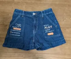 ALGY 刺繍デニムハーフパンツ