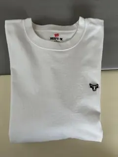 Hanes BEEFY-T 白 長袖カットソー Lのサムネイル