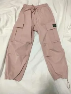 キッズ カーゴパンツ 120 くすみピンク