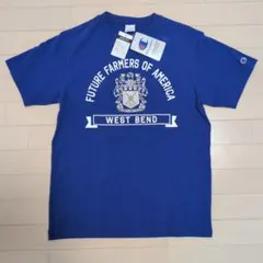 Champion 現行トリコタグ プリントＴシャツ パープル タグ付き