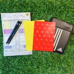 アディダス レフェリー 警告カード 審判 レフリー カードホルダー サッカー