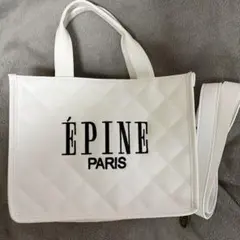 ÉPINE エピヌ ムック本 キルティングトートバッグ ホワイトのサムネイル