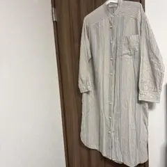 【レア】BLANC basque ストライプ 長袖シャツワンピースのサムネイル