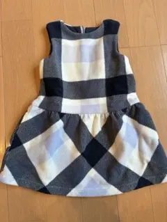 BeBe チェック柄 ノースリーブワンピース 100