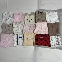 ベビー服 ロンパース カバーオール まとめ売り 15点セット