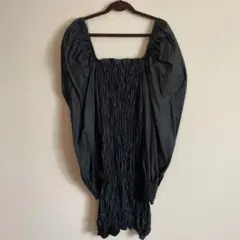 ZARA ワンピース　ギャザー　パフスリーブ　シャーリング　h&m cos
