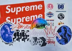 STUSSY Supremeなど ステッカー 9枚 まとめ売りのサムネイル
