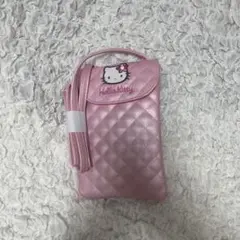 Hello Kitty キルティングポーチ ピンク