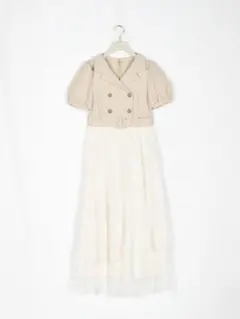 アンミール チュールドッキングトレンチワンピース