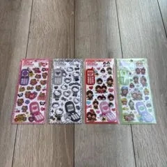 【新品未使用】 平成はっぴーフォン シール ハローキティ もんちっち 4点セット