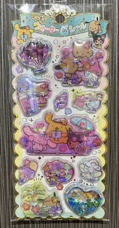 サンリオ 日焼けキティ ウォーターシール キラキラウォーターインシール