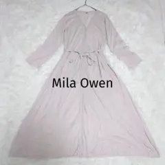 Mila Owen ミラオーウェン ニットワンピース ロング ピンク XS