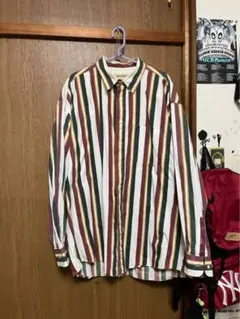 80s-90s St. John's Bay ストライプシャツ XL-TALL