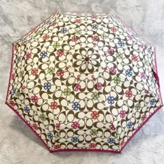 【Ha Ru 様　専用】COACH コーチ 折りたたみ傘 シグネチャー 花柄のサムネイル