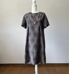 着物リメイク　ロングチュニック