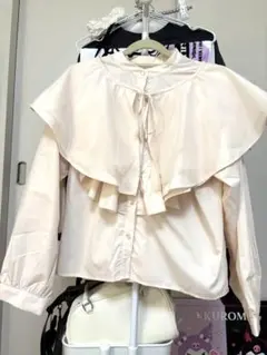 RETRO GIRL ピンク 2way シャツ ブラウス