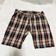 ② T.M.T ティーエムティー チェック柄 ショートパンツ M 初期のサムネイル