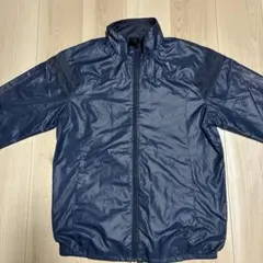 adidas ナイロンジャケット Ｌネイビー climaproof