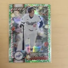 大谷翔平2026 Topps Holiday グリーンパラレル