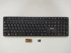 【新品同様】BUFFALO 無線フルキーボード 静音仕様 BSKBW328BK