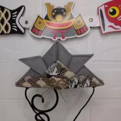 MINORI様専用❗️ミニタイプのかぶれる兜‼️鶴柄。端午の節句に。月齢フォト。