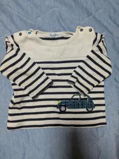 familiar ストライプ 長袖Tシャツ80